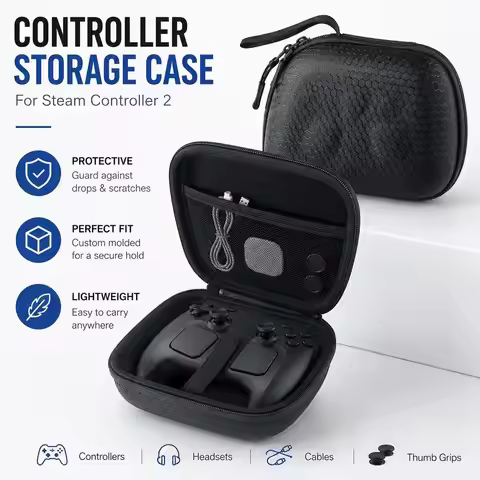 Zipper Carrying Case Universal For Steam Controller 2 NS2 Pro PS4Protective Travel Pouch Gaming Bag 