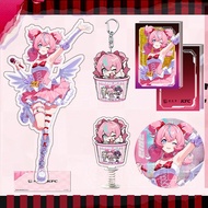 KFC X Zenless Zone Zero Aria Nangong Yu Acrylic Stand Quicksand Mahjong 75mm Badge Pendant Game Anim