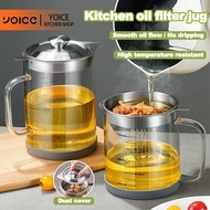 YOICE Kitchen Oil Container Large-Capacity Oil Storage Container Filterable Condiments Bottle