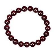 【正佳珠寶】石榴石 頂級翠亮透紅石榴 8.3-8.7mm 石榴石手珠