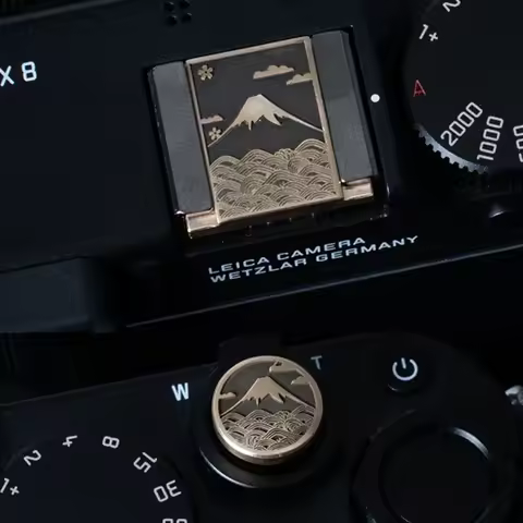 Mount Fuji Camera Brass Hot Shoes Cover Release Button for Fujifilm XT5 XT20 100Vi 100V XT30 XT50 Le