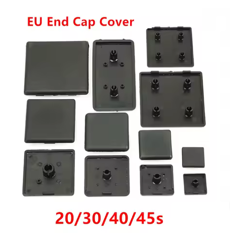 10pcs Nylon End Cap for CNC 3D Printer Parts Plastic End Cap Cover Plate black for EU Aluminum Profi
