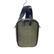 COACH shoulder bag Stanton crossbody signature Jacquard canvass KHK CH097 Direct from Japan Secondha