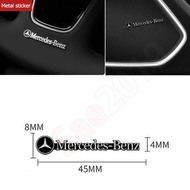 【Ready Stock】Benz Logo Aluminum Car Music Player Sticker Emblem Audio Speaker Badge Decals for Merce