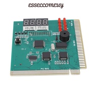 ESSECCOMEUY PC Diagnostic Card, 4 Digit Display LED Display POST Code Display, Practical with Cable 