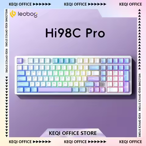 New LEOBOG Hi98C Pro Mechanical Keyboard 3Mode 2.4G Bluetooth Wireless PBT Keycaps Gaming Keyboard C