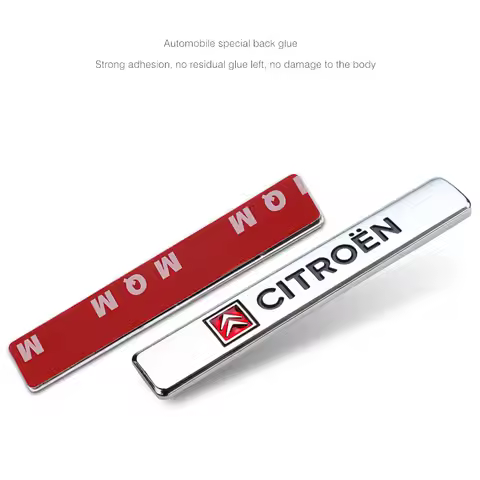 Car Styling 3D Metal Logo Badge Stickers:Perfect Decals for Citroen Models C4, C3, C5, C1, C2 Berlin