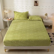 SUNLIGHT HOME ผ้าปูที่นอนกำมะหยี่ ผ้าปูที่นอนลายดอกไม้ ผ้าปูที่นอน6ฟุตผ้าปูที่นอน5ฟุตผ้าปูที่นอน3.5ฟ