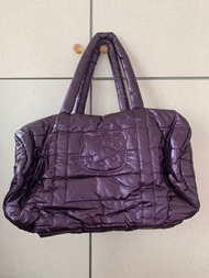 Hello Kitty 手袋 行李袋 特大容量 紫色 側背袋