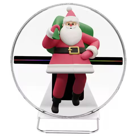 30cm 3D Hologram LED Sign Fan Screen Desktop 3D Projector Safety Acrylic Cover Display Anti-touch DI