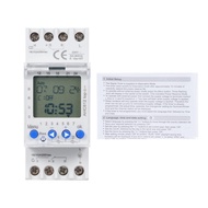 2 Channel Timer Programmable Timing Switch AHC812 230V 16A Weekly Program Digital Time Din Rail Moun