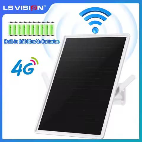 LS VISION 4G LTE Solar Router 2.4Ghz WiFi Hotspot Wireless Access Point SIM Card-Slot Built-in 25000