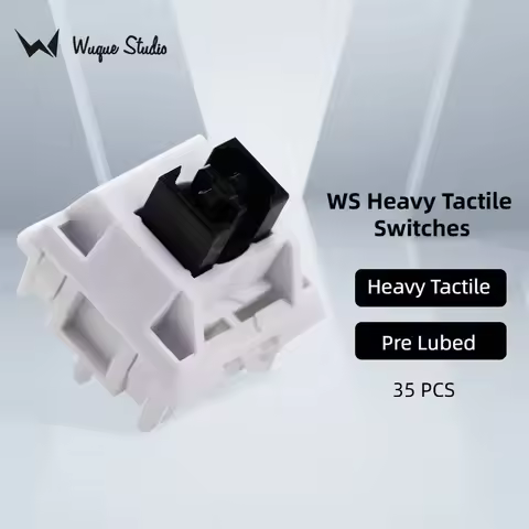 Wuquestudio WS Switch Heavy Tactile Feedbac POM Stem Nylon Housing 5pin PCB Mount For Mechanical Key