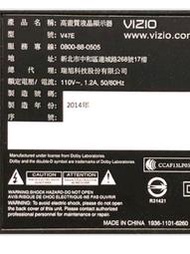 VIZIO47吋液晶電視型號V47E面板破裂全機拆賣