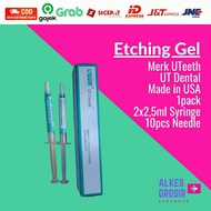 Etching Gel Dental Dental Dental Brand UTEETH UTdental USA 1Pack Etchan Ecing Glue Braces Blue Syrin