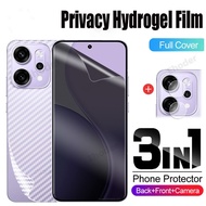 ฟิล์มไฮโดรเจลเพื่อความเป็นส่วนตัวสำหรับ OPPO Reno 14 Pro 13F 14F 13 5G 4G 2025คาร์บอนฟิล์มด้านหลังสำ