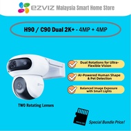 EZVIZ Professional Grade 2K+ WiFi Camera Dual-Lens PT H90 Dual 2K+ & H9c Dual 2K Wireless CCTV Ai Tr
