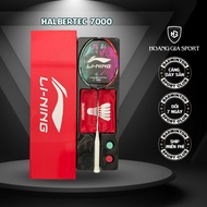 Lining Halbertec 7000 Badminton Racket Full Box - Pre-Stretched 11kg, Maximum 13kg (Includes 5 Acces