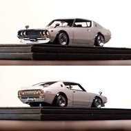 #车模 Ig 1 43 Nissan GTR kpgc110 Wide Tire Second-Generation Nissan GTR Wide Tire Version Stiff Looks 