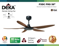 DEKA Remote Ceiling Fan K5 F5DC Pro MB F5DCL LED DC Motor 10 | 12 Speed K6DC X-ONE F3DC | 5 Blade 56