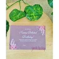 HAPPY BELATED BIRTHDAY GREETING CARD HAPPY BIRTHDAY