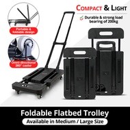 【Upgrade Bigger Size】Flatbed Trolley 36*53cm / Trolley Cart / Trolley Storage / Foldable Trolley