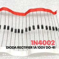 (5 PCS) DIODE IN4002 1N4002 RECTIFIER DIODE IN4002 1N 4002 1A 100V DO-41 MIC ORIGINAL