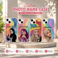 HP Case Customhp Photo Name Rainbow pastel For F8 PRO - F8 ULTRApoco - F7 - PROF7 - ULTRAF7 - F6 - F