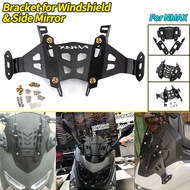 PMShop NMAX Windshield Bracket Adjustable Side Mirror Bracket for NMAX V1/V2 2019 2020 2021