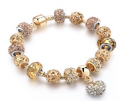 Elega สร้อยข้อมือ charm ขนาด 20cm SBR170006GD