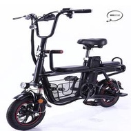 摺疊電動車成人兩輪電動自行車小型親子電動滑板車接孩子電瓶車