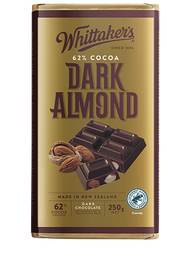 Whittaker's - (BBD:25/08/2026) 杏仁黑朱古力塊250g (1385)