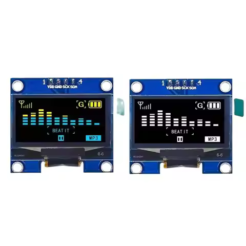 1.3" OLED Module 1.3 inch Display Module White/Blue 128X64 IIC I2C Communicate Color 1.3 Inch OLED L