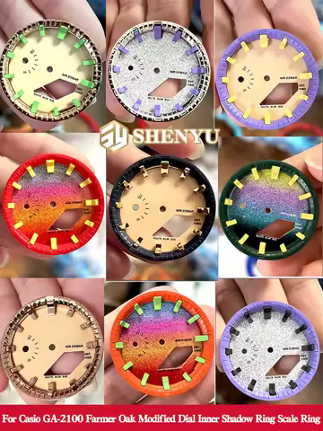 GA2100/2110 Scale Circle For Casio GA-2100 GA-2110 Farmhouse Oak Modified Dial Surface Inner Shadow 