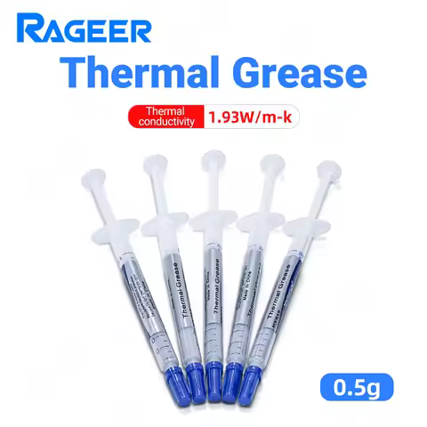 RAGEER 0.5g Thermal Paste Mini Syringe 1.93 W/m·K High-Conductivity CPU/GPU Cooling for PC Laptops