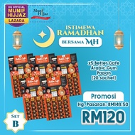 ISTIMEWA RAMADHAN BERSAMA MH [SET B] - 5X BETTER CAFE ARABIC GUM PAPAN (20 SACHET x 30G)