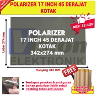 POLARIZER LCD 17 INCH 45 DEGREE POLARIZER LCD LED 17 Inch 45 degrees dimensions 342*274 MM BOX