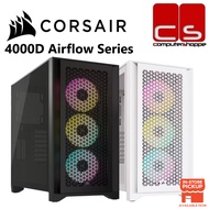 Corsair 4000D AIRFLOW Series Tempered Glass Mid-Tower ATX Case - 4000D Airflow/iCUE 4000D RGB Airflo