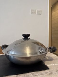 Buffalo不銹鋼炒鍋連蓋 32cm