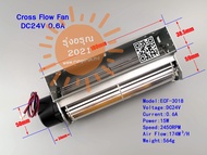[พร้อมส่งจากไทย] พัดลมอุตสาหกรรม Cross Flow Fan DC24V 0.6A 60x180mm 24VDC พัดลมระบายอากา พัดลมระบายค