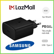 (LazMall-HCM) Cốc Sạc Zin Samsung 45W Siêu Nhanh USB-C Củ Sạc Samsung 45W Sạc Chính Hãng Nhanh Không