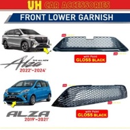 PERODUA ALZA 2019 - 2025 Sarung Depan Front Lower Grille Grill Honeycomb Mesh Exterior With Paint Ca