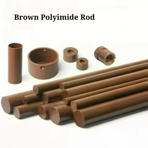 Dia 1/2/3/4/5/6/8/10/12/13/15/16/18/19mm Brown Polyimide Rod Vespel PI Round Rod Plate SP1 SP21 SP20