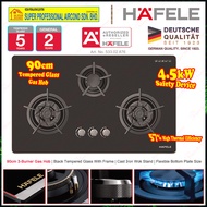 Hafele Gas Hob 3-Burner 90cm Built-in Gas Hob With Safety Device 533.02.876 - (5.4kW)