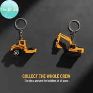 ThickRich Mini Excavator Keychain Premium Metal Construction Vehicle Pendant Gift for Architect Civi