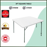 [READY STOCK]3x3 Folding table meja lipat plastic table study table square table outdoor table Buata