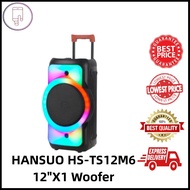 HANSUO 40 watt power trolley speaker HS-TS12M6 Lithium battery speaker