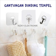 (harga 2pc) Gantungan Tempel Dinding Tembok Keramik Hanger Multifungsi Serbaguna