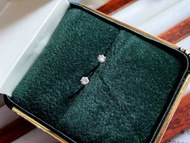 Pt鉑金 天然鑽石耳環八心八箭 10分 耳釘