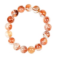 【正佳珠寶】膠花水晶 高品錦鯉膠花水晶 12.4-12.8mm 膠花手珠